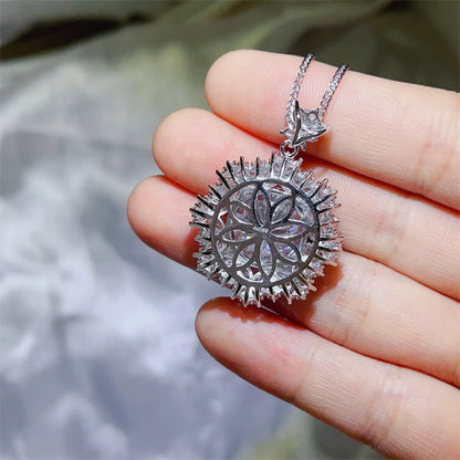 10 Carat Moissanite 925 Sterling Silver Necklace - Roe Creation