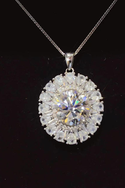 5 Carat Moissanite 925 Sterling Silver Necklace - Roe Creation