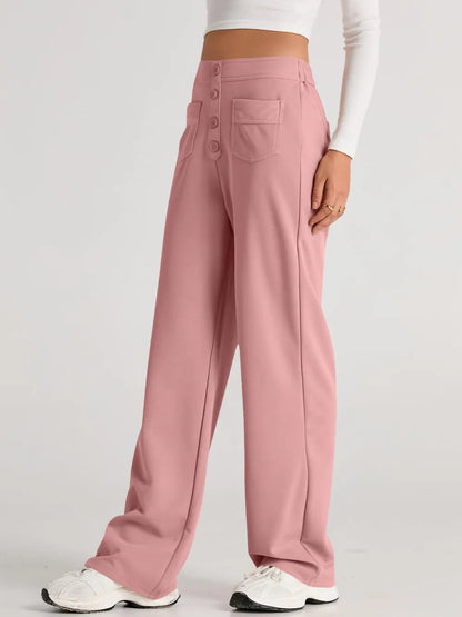 High Waist Wide Leg Pants - Roe Creation