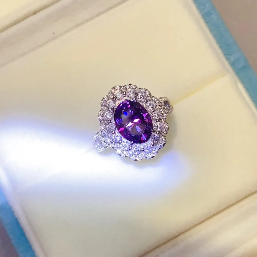 2 Carat Moissanite 925 Sterling Silver Ring - Roe Creation