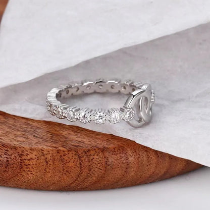 925 Sterling Silver Zircon Ring - Roe Creation