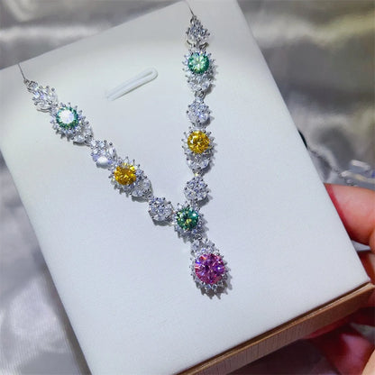3.5 Carat Moissanite 925 Sterling Silver Necklace - Roe Creation