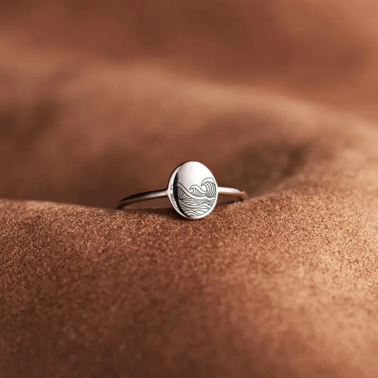 925 Sterling Silver Signet Ring - Roe Creation