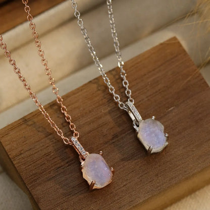 Moonstone 925 Sterling Silver Necklace - Roe Creation