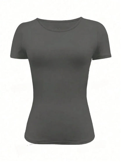 Round Neck Short Sleeve T-Shirt - Roe Creation